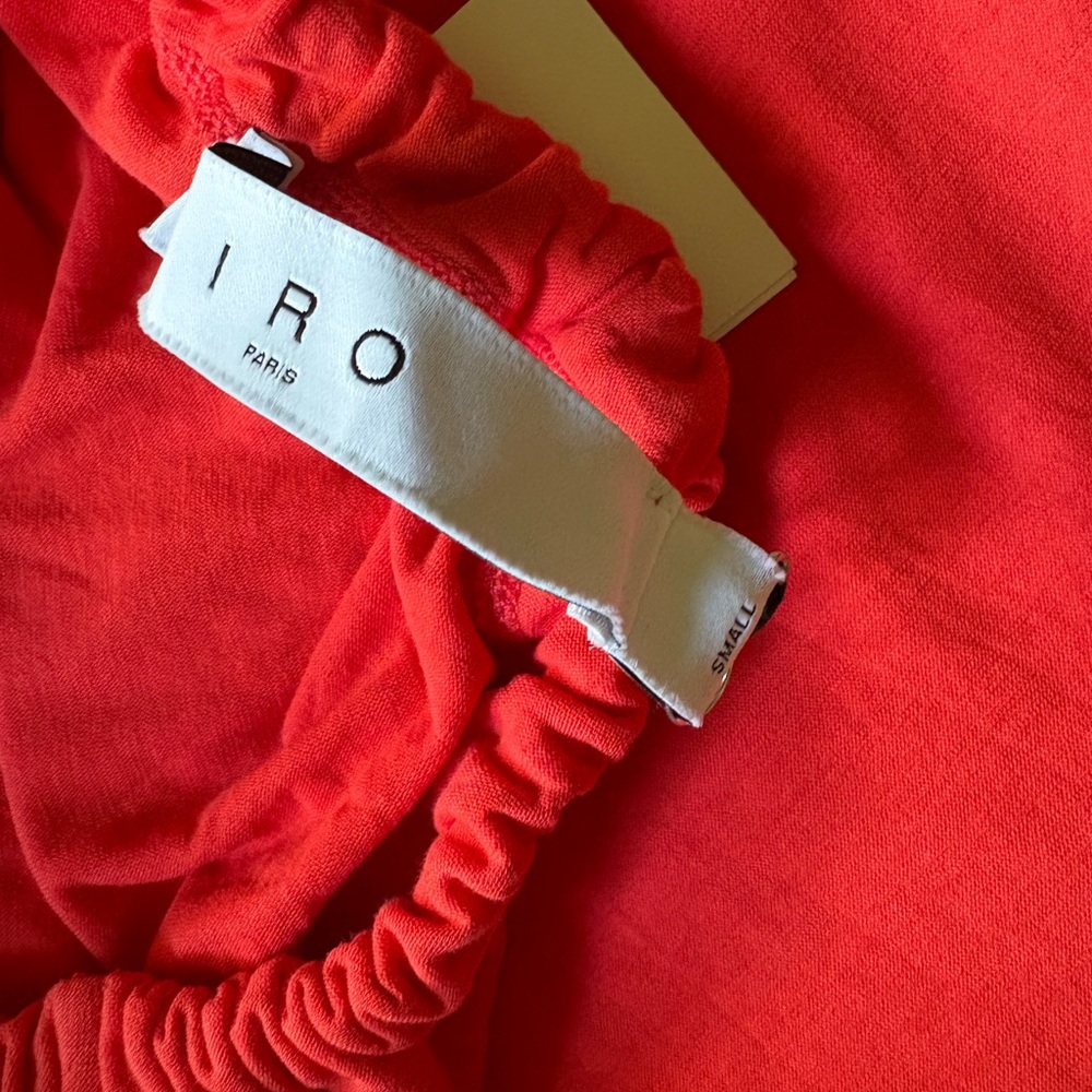 IRO Asymmetrical One-Shoulder Cocktail Dress (Color is Red NOT BLACK) - Picture 4 of 7